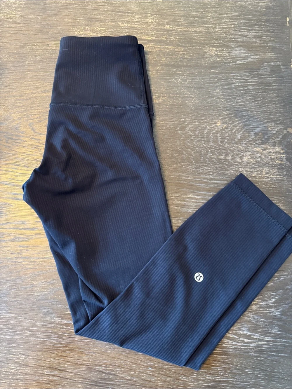 lululemon athletica black Ribbed High-Rise Leggings
